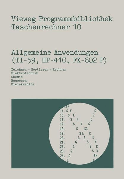 Produktbild: Allgemeine Anwendungen (TI-59, HP-41 C, FX-602 P)