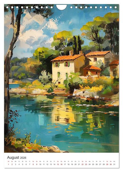 Produktbild: Poesie des Lichts - impressionistisches S&uuml;dfrankreich (Wandkalender 2026 DIN A4 hoch), CALVENDO Monatskalender