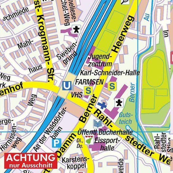HARTMANN-PLAN Hamburg-Walddörfer und Duvenstedter Brook, 1:20.000 Stadtplan
