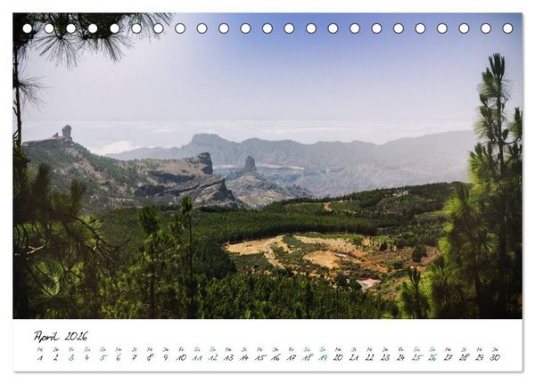 Produktbild: Gran Canaria - 365 Tage Fr&uuml;hling (Tischkalender 2026 DIN A5 quer), CALVENDO Monatskalender