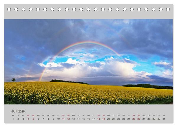 Produktbild: Wetter - Licht - Landschaften (Tischkalender 2026 DIN A5 quer), CALVENDO Monatskalender