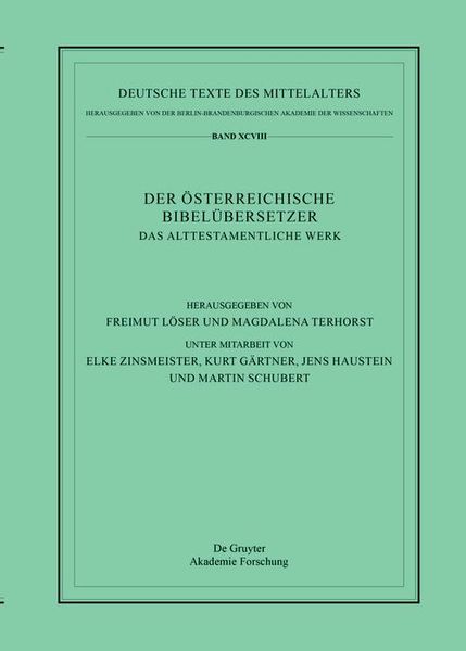 Produktbild: Das Alttestamentliche Werk