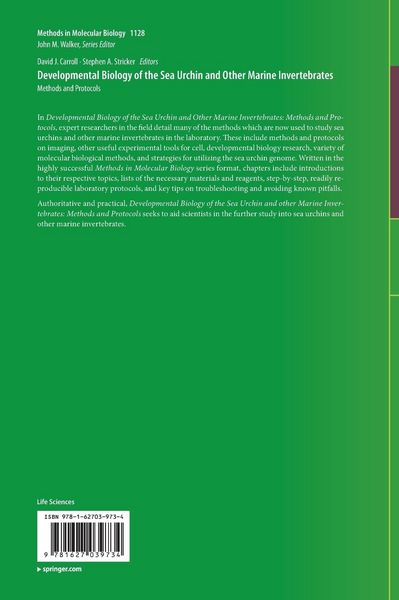 Produktbild: Developmental Biology of the Sea Urchin and Other Marine Invertebrates
