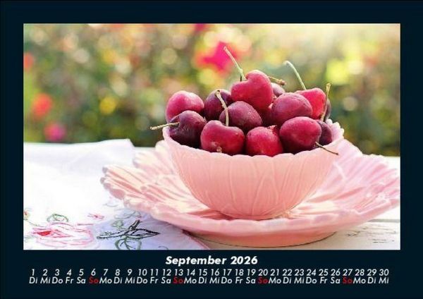Produktbild: Obstkalender 2026 Fotokalender DIN A5