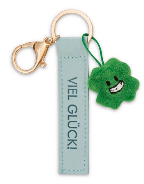 Produktbild: Schl&uuml;sselanh&auml;nger Viel Gl&uuml;ck! Kunstlederband
