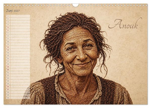 Produktbild: Kaffeetypen - Charakterk&ouml;pfe aus Bohnen (Wandkalender 2027 DIN A3 quer), CALVENDO Monatskalender