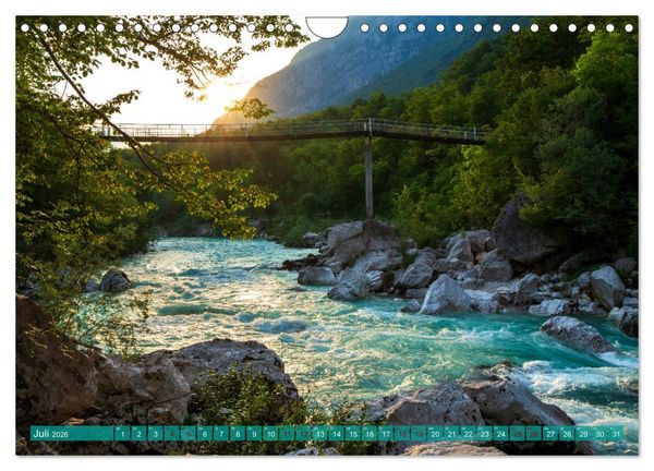 Produktbild: Reise durch das Soca-Tal - Unterwegs im sch&ouml;nen Slowenien (Wandkalender 2026 DIN A4 quer), CALVENDO Monatskalender