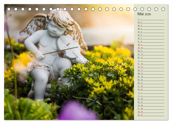 Produktbild: Engel - Begleiter f&uuml;r jeden Tag (Tischkalender 2026 DIN A5 quer), CALVENDO Monatskalender