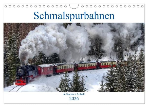 Produktbild: Schmalspurbahnen in Sachsen Anhalt (Wandkalender 2026 DIN A4 quer), CALVENDO Monatskalender