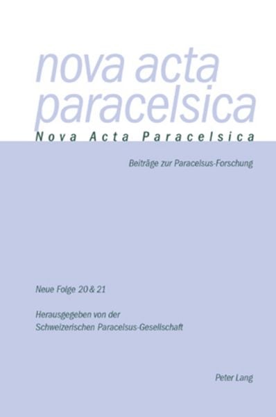 Produktbild: Nova Acta Paracelsica 20/21