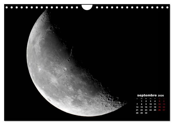 Produktbild: Phases de la lune (Calendrier mural 2026 DIN A4 vertical), CALVENDO calendrier mensuel