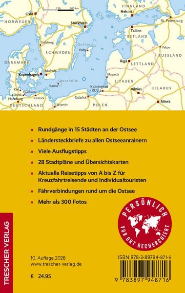 Produktbild: TRESCHER Reisef&uuml;hrer Ostseest&auml;dte