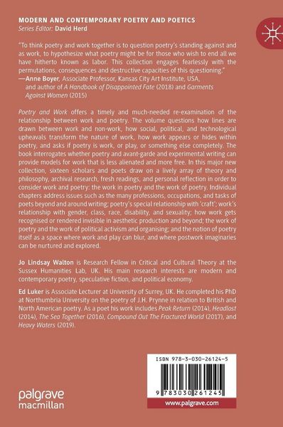 Produktbild: Poetry and Work