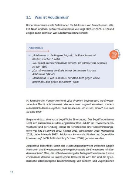 Produktbild: Adultismus wahrnehmen, reflektieren, abbauen