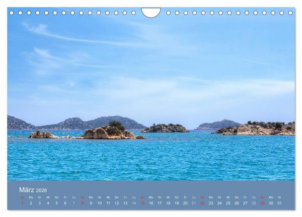 Produktbild: Lykien - T&uuml;rkei, eine Reise zu den Sch&auml;tzen der Vergangenheit (Wandkalender 2026 DIN A4 quer), CALVENDO Monatskalender