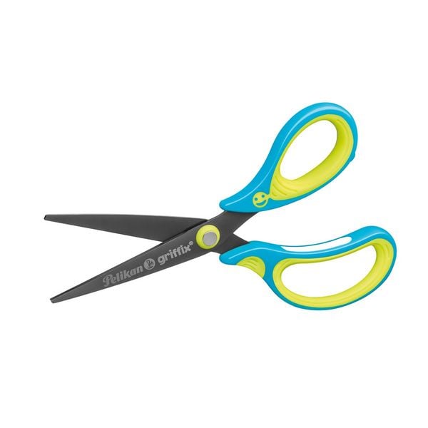 Produktbild: Pelikan Schere griffix Schule, Neon Fresh Blue, Rechtsh&auml;nder, Spitz 15cm