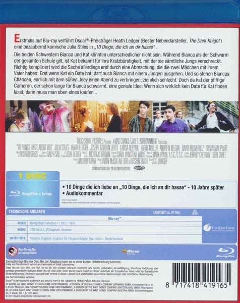 10 Dinge Die Ich An Dir Hasse Gedicht Deutsch '10 Dinge, die ich an dir hasse - Jubiläums Edition' von 'Gil Junger