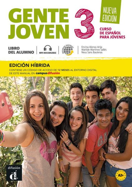 Produktbild: Gente joven 3 - Ed. hibrida - Libro del alumno + audio MP3. Nueva edicion. A2