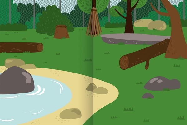 Erstes Stickern – Zoo