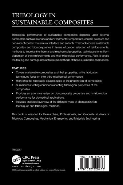 Produktbild: Tribology in Sustainable Composites