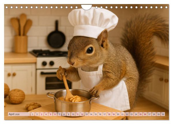Produktbild: Die geheime Welt der Eichh&ouml;rnchen (Wandkalender 2026 DIN A4 quer), CALVENDO Monatskalender