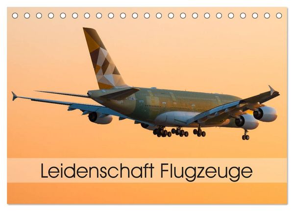 Produktbild: Leidenschaft Flugzeuge (Tischkalender 2026 DIN A5 quer), CALVENDO Monatskalender