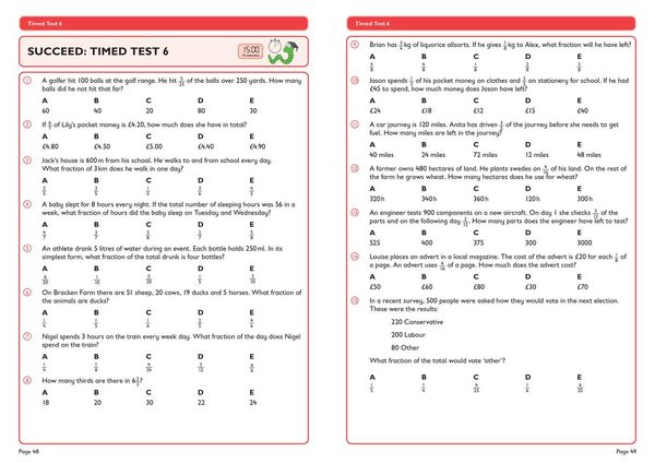 Produktbild: 11+ Maths Arithmetic and Word Problems Support and Practice Workbook