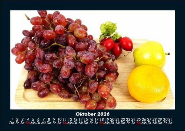 Produktbild: Fr&uuml;chte 2026 Fotokalender DIN A5