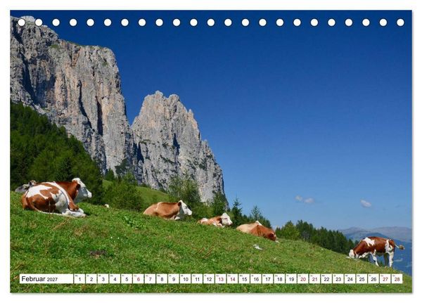 Produktbild: Der Schlern - Magie und Mythos im Herzen der Dolomiten (Tischkalender 2027 DIN A5 quer), CALVENDO Monatskalender