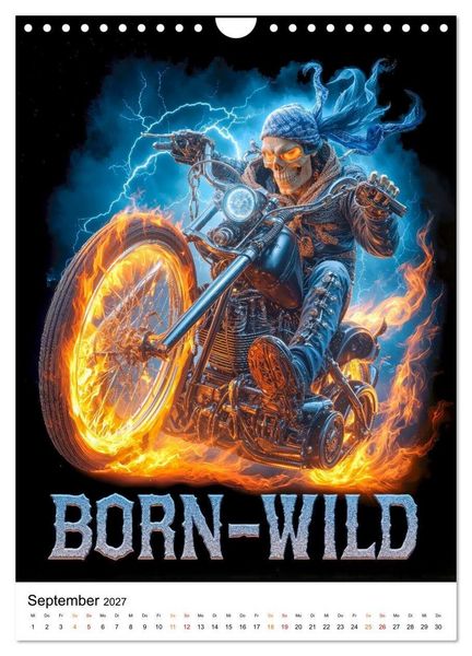 Produktbild: Phantom Bikers - Born Wild (Wandkalender 2027 DIN A4 hoch), CALVENDO Monatskalender