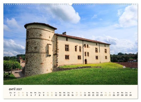 Produktbild: Entre monts et vagues - Une ann&eacute;e au Pays Basque (Calendrier mural 2027 DIN A2 vertical), CALVENDO calendrier mensuel