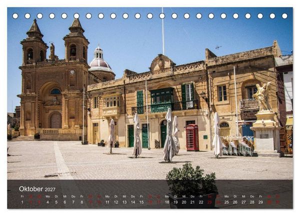 Produktbild: Malta entdecken Malta, Gozo, Comino (Tischkalender 2027 DIN A5 quer), CALVENDO Monatskalender