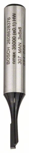 Bosch Accessories 2608628376 Nutfräser Hartmetall Länge 51 mm Produktabmessung, Ø 3 mm Schaftdurchmesser 8 mm