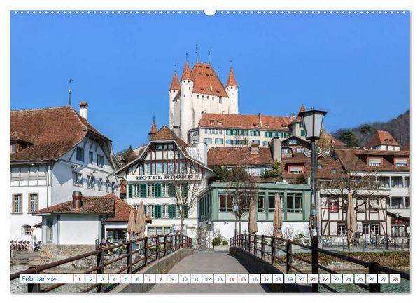 Produktbild: Schweiz - Vom Hochgebirge zu Palmen (hochwertiger Premium Wandkalender 2026 DIN A2 quer), Kunstdruck in Hochglanz