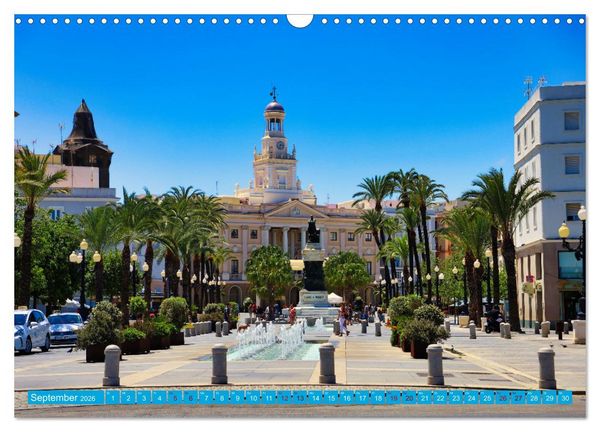 Produktbild: C&aacute;diz Sp&uuml;re die frische Meeresbrise (Wandkalender 2026 DIN A3 quer), CALVENDO Monatskalender
