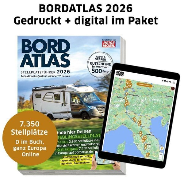 Produktbild: Bordatlas Stellplatzf&uuml;hrer 2026