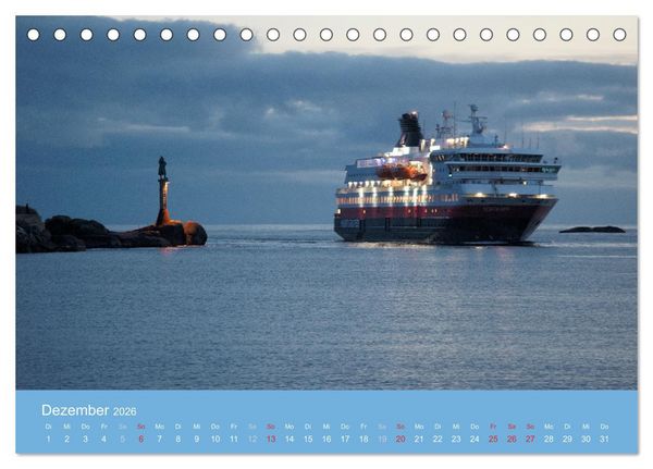 Produktbild: Leuchtfeuer der norwegischen K&uuml;ste (Tischkalender 2026 DIN A5 quer), CALVENDO Monatskalender