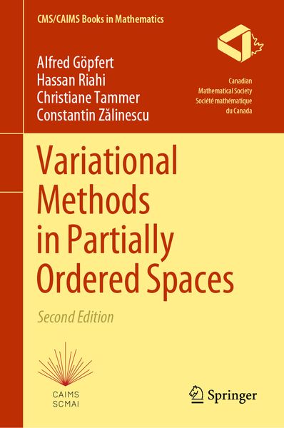 Produktbild: Variational Methods in Partially Ordered Spaces