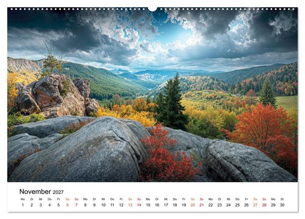 Produktbild: Deutschland - zwischen Bergen und Meeren (hochwertiger Premium Wandkalender 2027 DIN A2 quer), Kunstdruck in Hochglanz