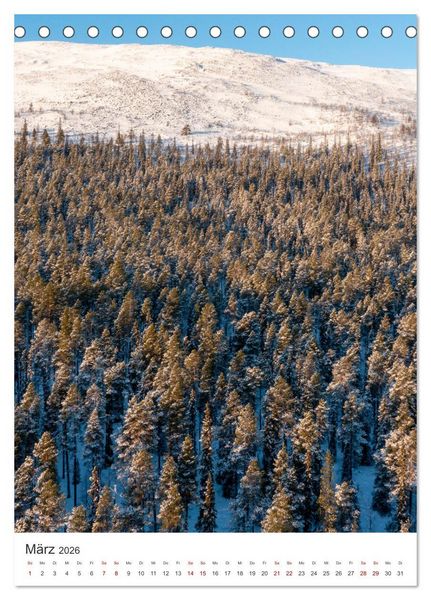 Produktbild: Winter in Lappland - Bezaubernde Sch&ouml;nheit (Tischkalender 2026 DIN A5 hoch), CALVENDO Monatskalender