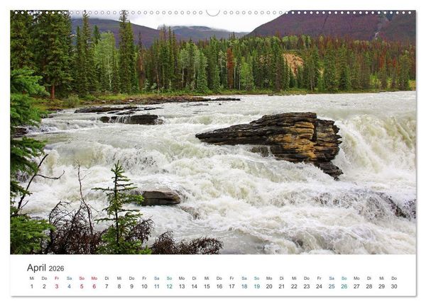 Produktbild: Icefields Parkway in Kanada (hochwertiger Premium Wandkalender 2026 DIN A2 quer), Kunstdruck in Hochglanz