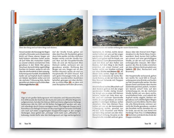 Produktbild: KOMPASS Wanderf&uuml;hrer Jakobsweg Portugal &ndash; Spanien, 25 Etappen mit Extra-Tourenkarte