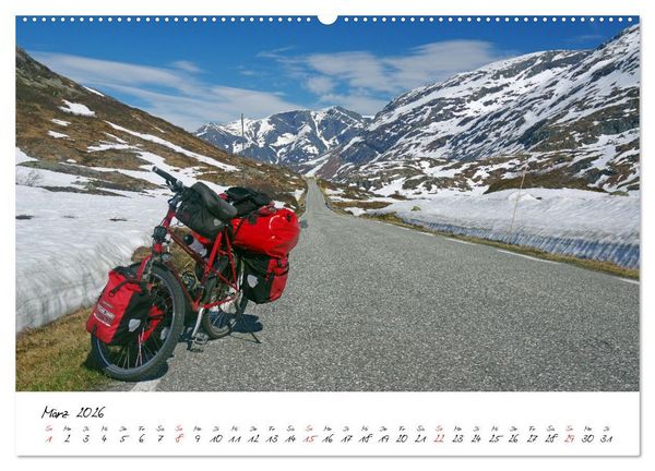 Produktbild: Abenteuer Radreisen (hochwertiger Premium Wandkalender 2026 DIN A2 quer), Kunstdruck in Hochglanz