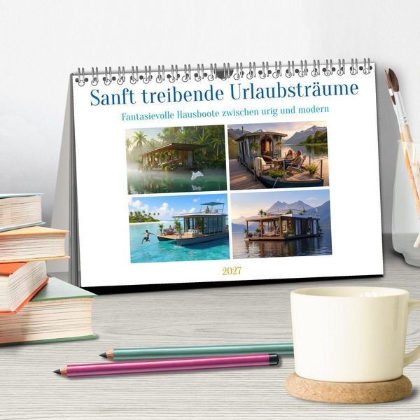 Produktbild: Sanft treibende Urlaubstr&auml;ume (Tischkalender 2027 DIN A5 quer), CALVENDO Monatskalender