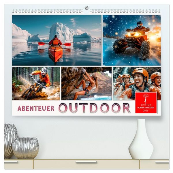 Produktbild: Abenteuer Outdoor (hochwertiger Premium Wandkalender 2026 DIN A2 quer), Kunstdruck in Hochglanz