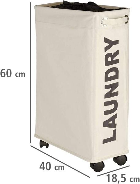 Produktbild: W&auml;schesammler Mod. Corno Beige, W&auml;schekorb, 43 l