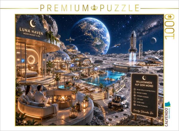 CALVENDO Puzzle Luna Haven Resort | 1000 Teile Lege-Größe 64 × 48 cm Foto-Puzzle für glückliche Stunden
