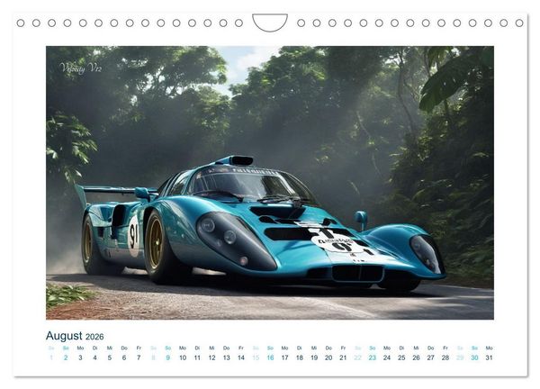 Produktbild: Faszination KI-Sportwagen (Wandkalender 2026 DIN A4 quer), CALVENDO Monatskalender