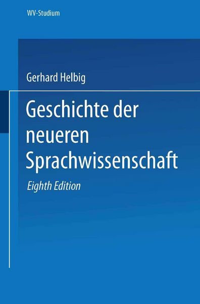 Produktbild: Geschichte der neueren Sprachwissenschaft