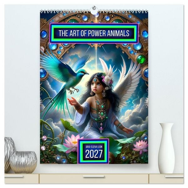 Produktbild: The Art of Power Animals (High Quality Premium Wall Calendar 2027 DIN A2 portrait),CALVENDO 12 Month Wall Calendar